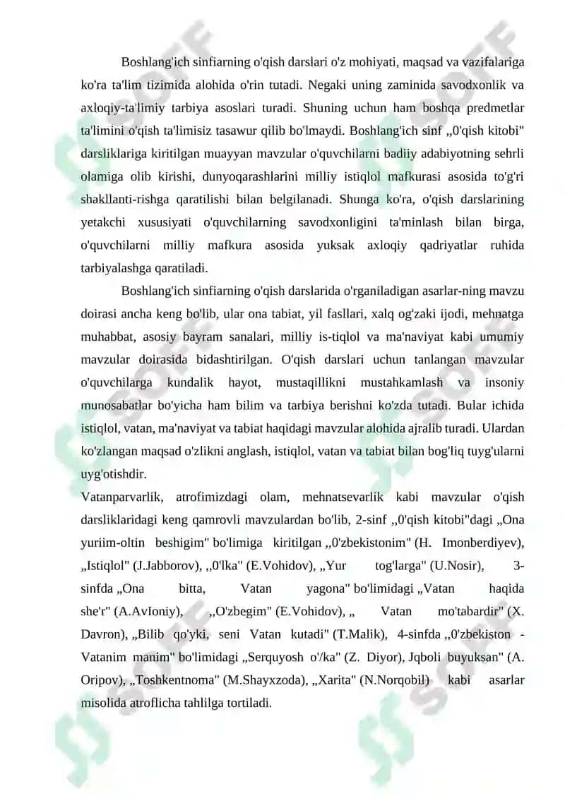 Sinfdan tashqari o‘qish mеtodikasi 7