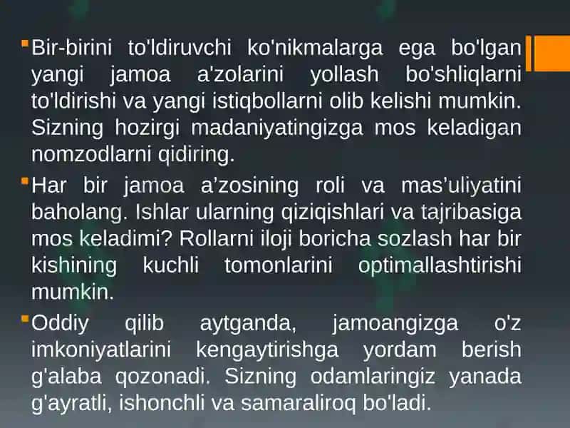 Inson Resurslari va ularning samarali foydalanishi 7