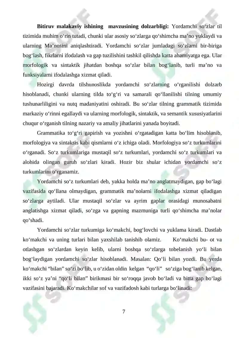 Yordamchi soʻzlarning grammatik xususiyatlari 8