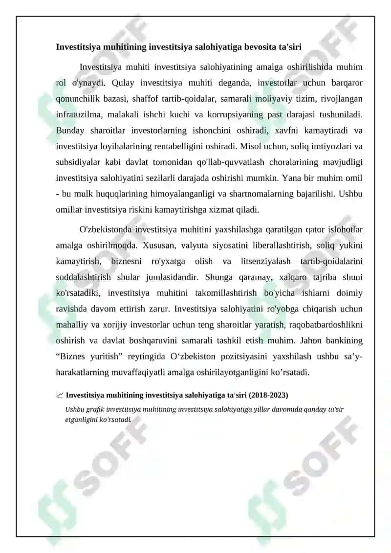Investitsiya faoliyatini rivojlantirishda investitsiya muhitining orni 8
