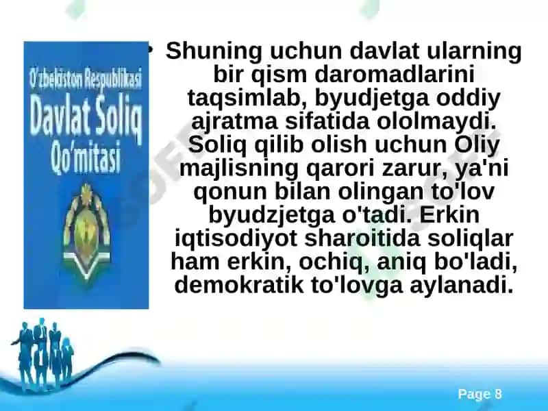 Davlatbyudjet-soliq siyosati 8