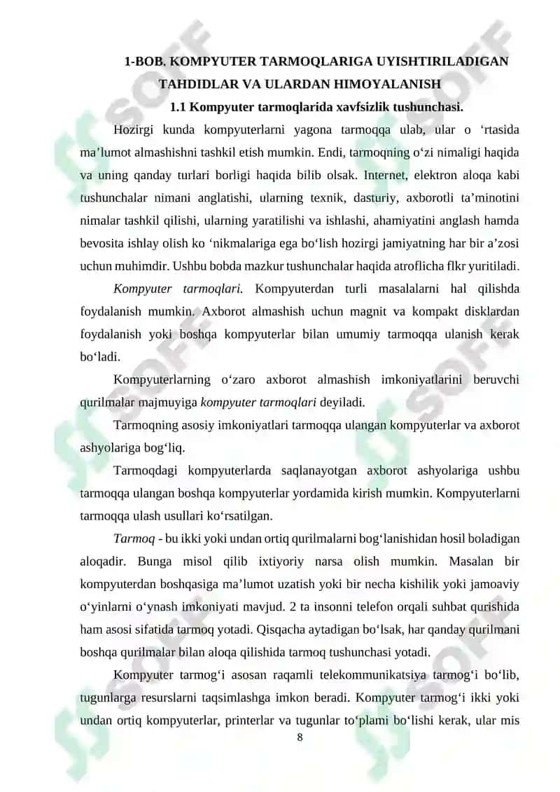 Kompyuter tarmog‘ida hujumlarni aniqlashning zamonaviy vositalari tahlili 8
