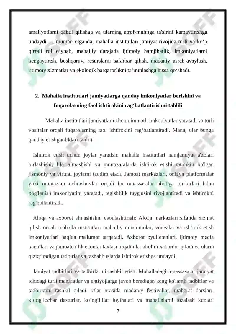 Mahalla institutlarini shakllantirishning ilmiy nazariy asoslari 8