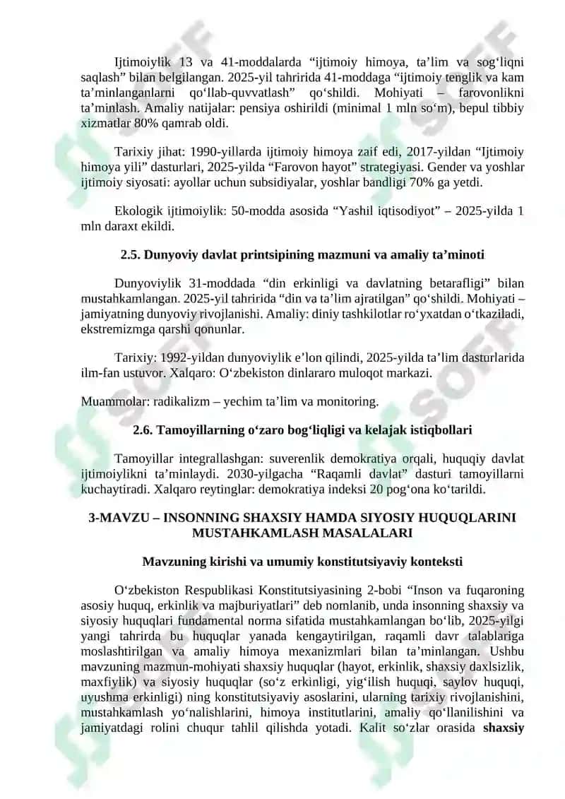 O`zbekiston Respublikasi Konstitutsiyasi 8