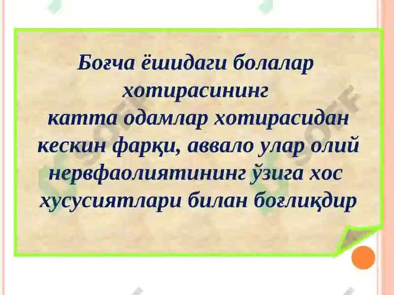 Maktabgacha yosh davri 8