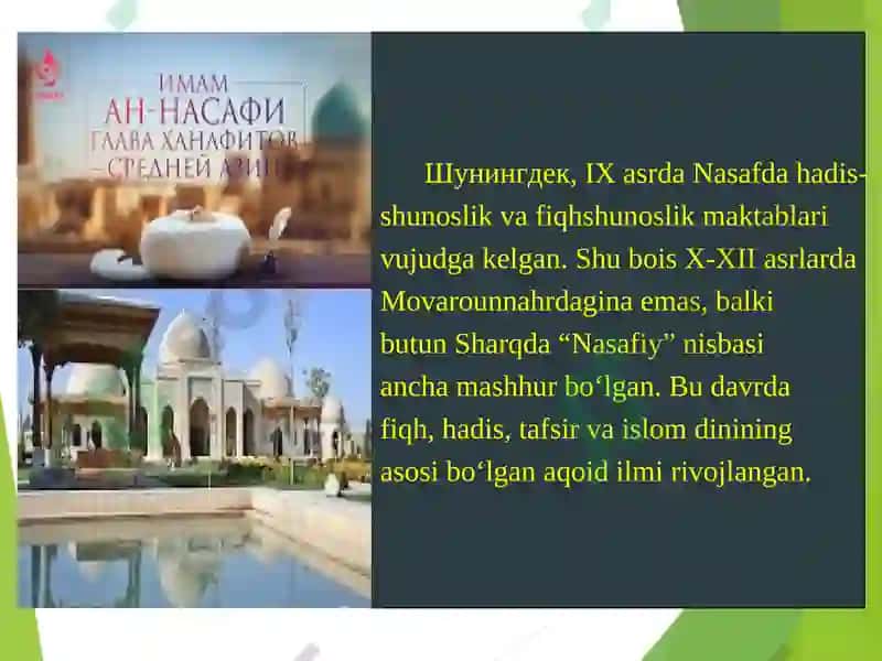 Islom dinining aqidaviy yo`nalishlari va maktablari 8
