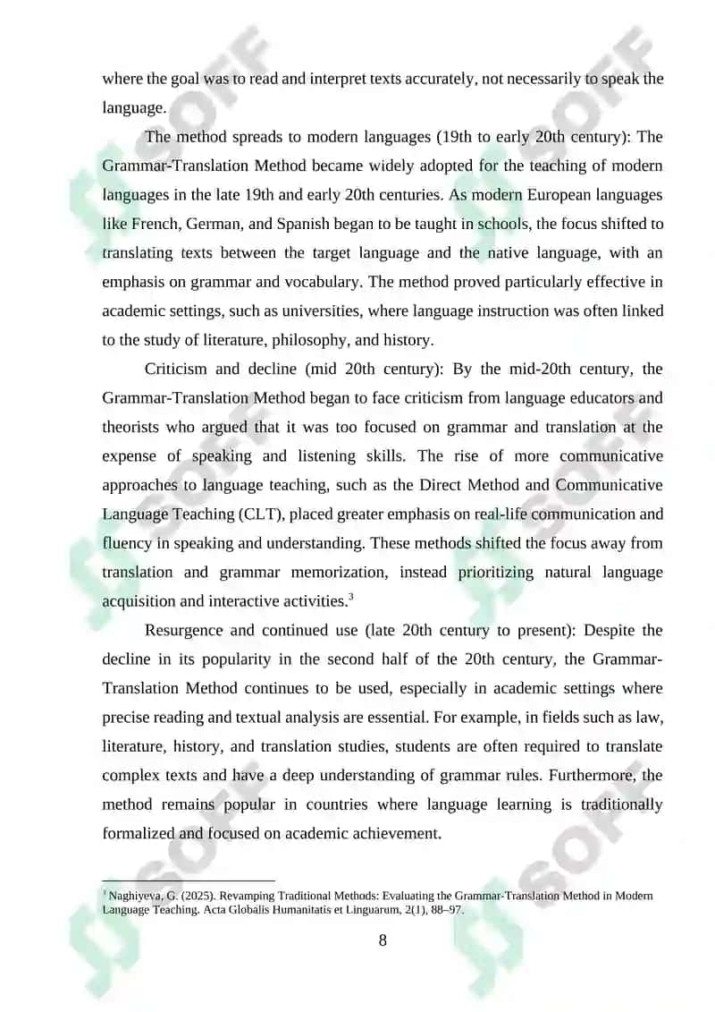 ADVANTAGES OF GRAMMAR TRANSLATION METHOD 8