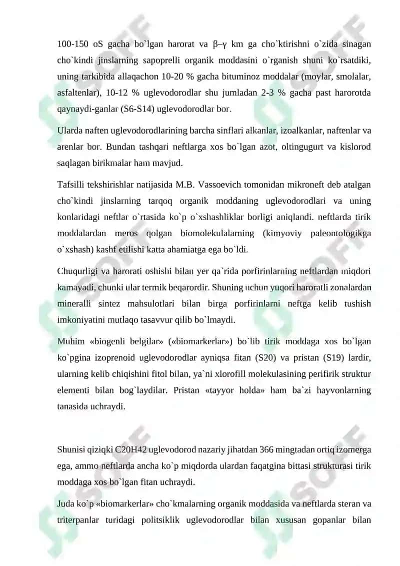 Neft va gazning paydo bo`lishi haqidagi nazariyalar 8