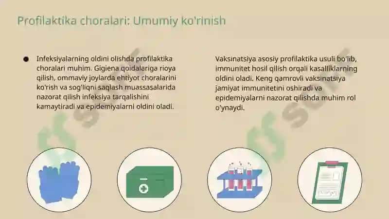 Nafas yo'li infeksiyalarining epidemiologiyasi, profilaktikasi va epidemiyaga qarshi chora-tadbirlarni tashkillashtirish: difteriya, qizamiq, ko'kyo'tal, tepki, skarlatina, meningokokk infektsiyasi, COVID-19, gripp va O'RVI 8