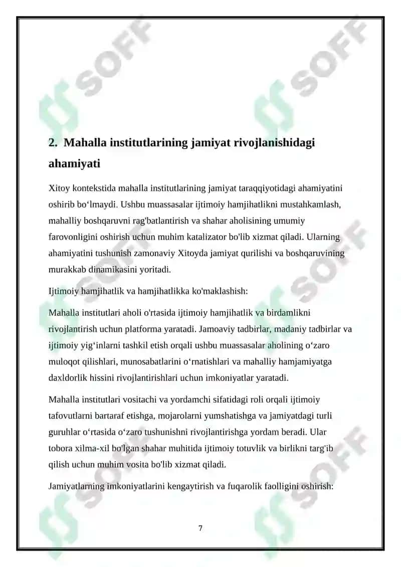 Xitoydagi Mahalla institutlari haqida maʼlumot 8