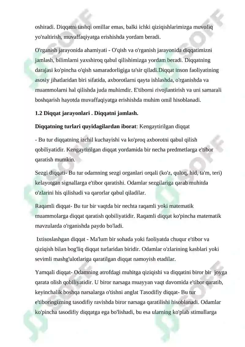 Diqqat va orientirovka refleksi 8
