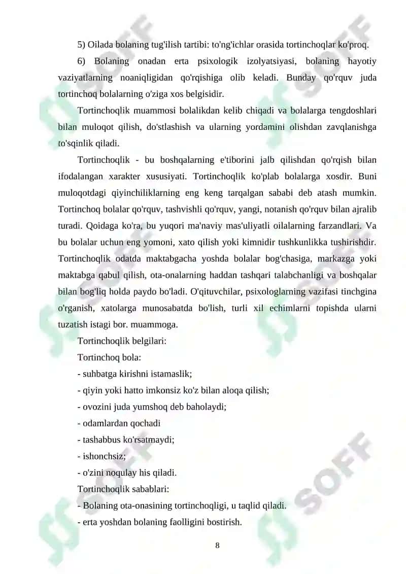 IMKONIYATI CHEKLANGAN BOLALARGA KORREKSION YORDAMNI TASHKIL ETISH VA ULARNING HUQUQIY, PEDAGOGIK ASPEKTLARI 8