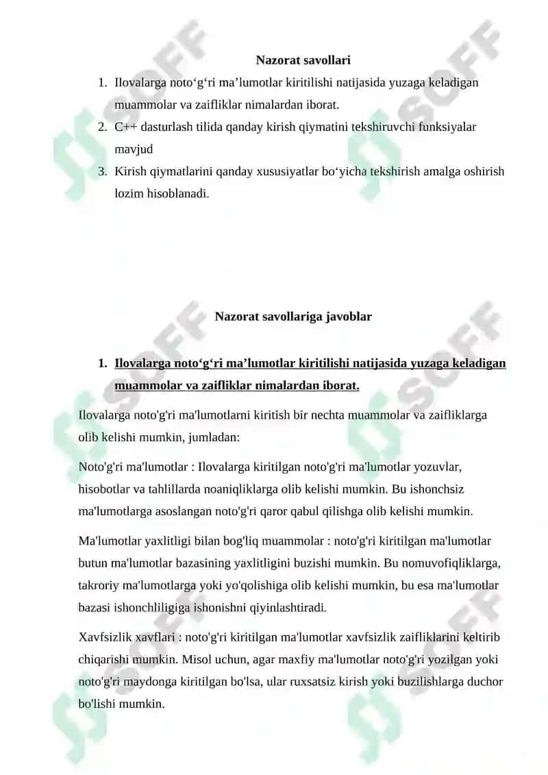C++ tilida kirish qiymatini tekshirishni amalga oshirish 8