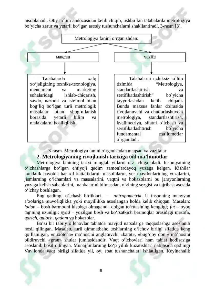 Metrologiya va standartlashtirish fanidan ma’ruzalar matnlari to‘plami 8