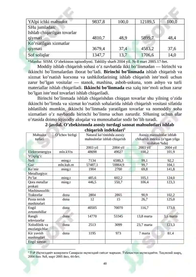 Ishlab chiqarish jarayoni va uning natijalari 8