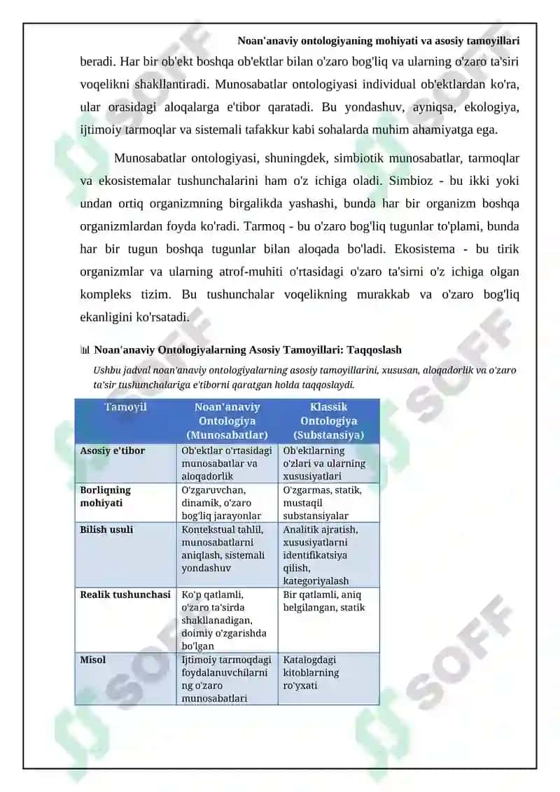 Noan'anaviy ontologiyaning mohiyati va asosiy tamoyillari 8