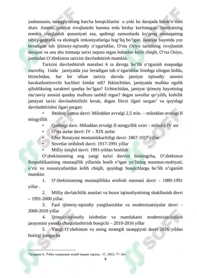 O‘zbekistonning eng yangi tarixi 8