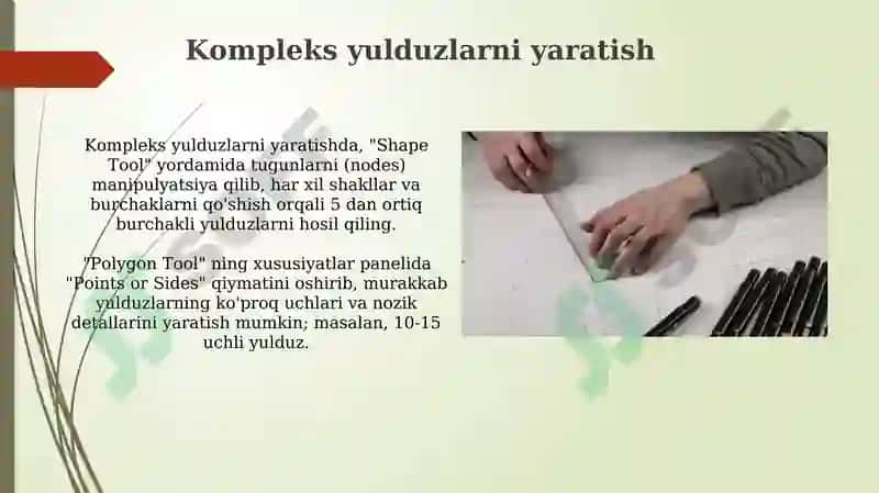 Corel Draw dasturida poligon uskunasi bilan ishlash 8