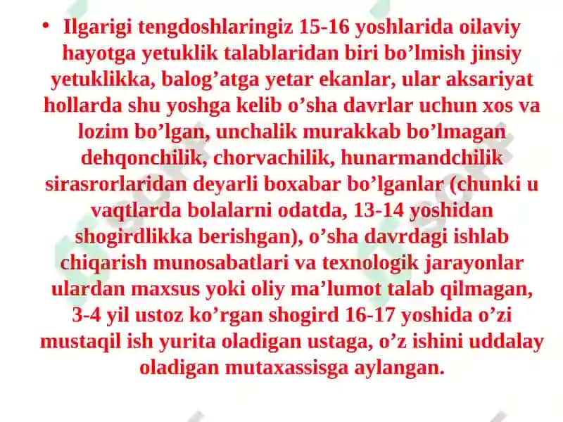 Oilapsixologiyasi fanining predmeti va vazifalari 8