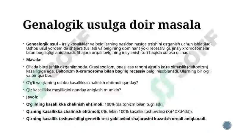 Normal patalogik belgilarga masalalar ishlash boyicha prizintatsiya 8