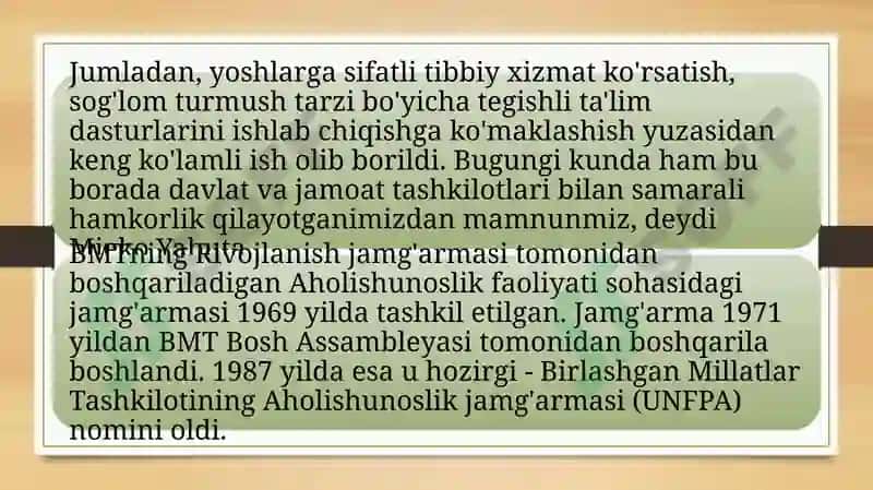 YuNIDO- BMT ning sanoatning rivojlantirish tashkilotining tashkil topishi va vazifalari 8