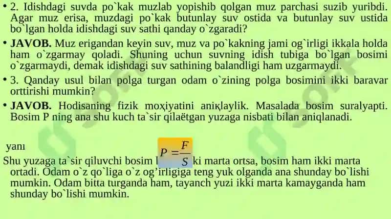 MASALALARNING KLASSIFIKATSIYASI 8