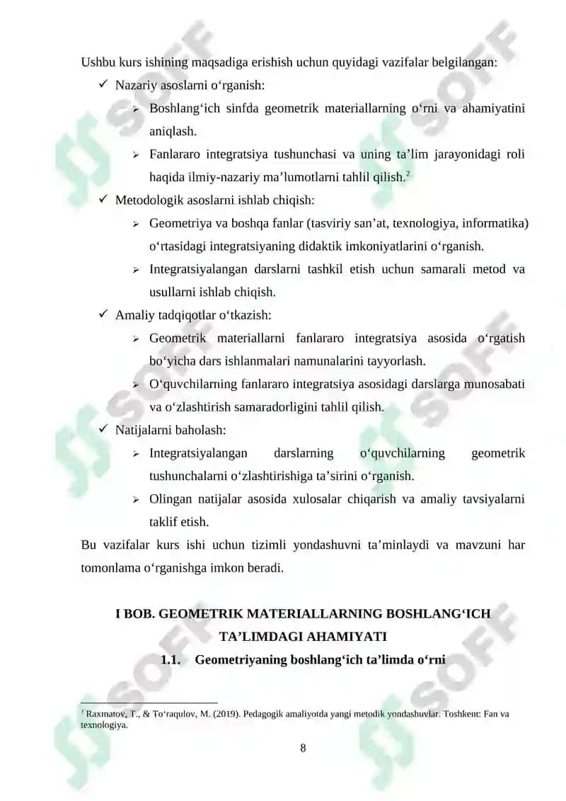 Geometrik materialni oʻrganishda fanlararo integratsiyadan foydalanish usullari 8
