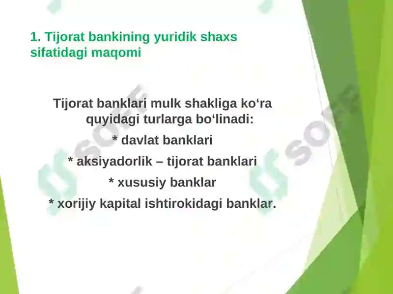 Tijorat banki va uning funksiyalari 8