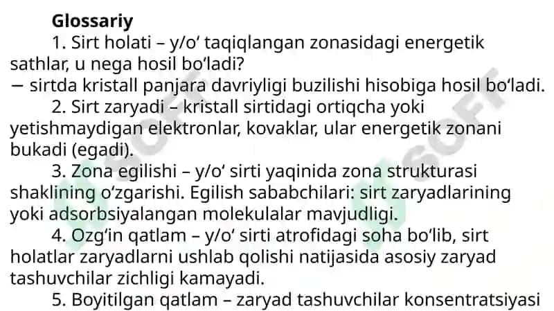 QATTIQ JISM FIZIKASI 8