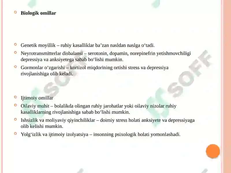 Psixogen kasalliklar epidemiologiyasi 8