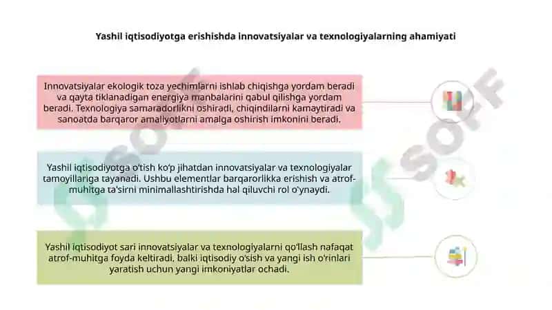 Yashil iqtisodiyotga o'tish tamoyillari 8