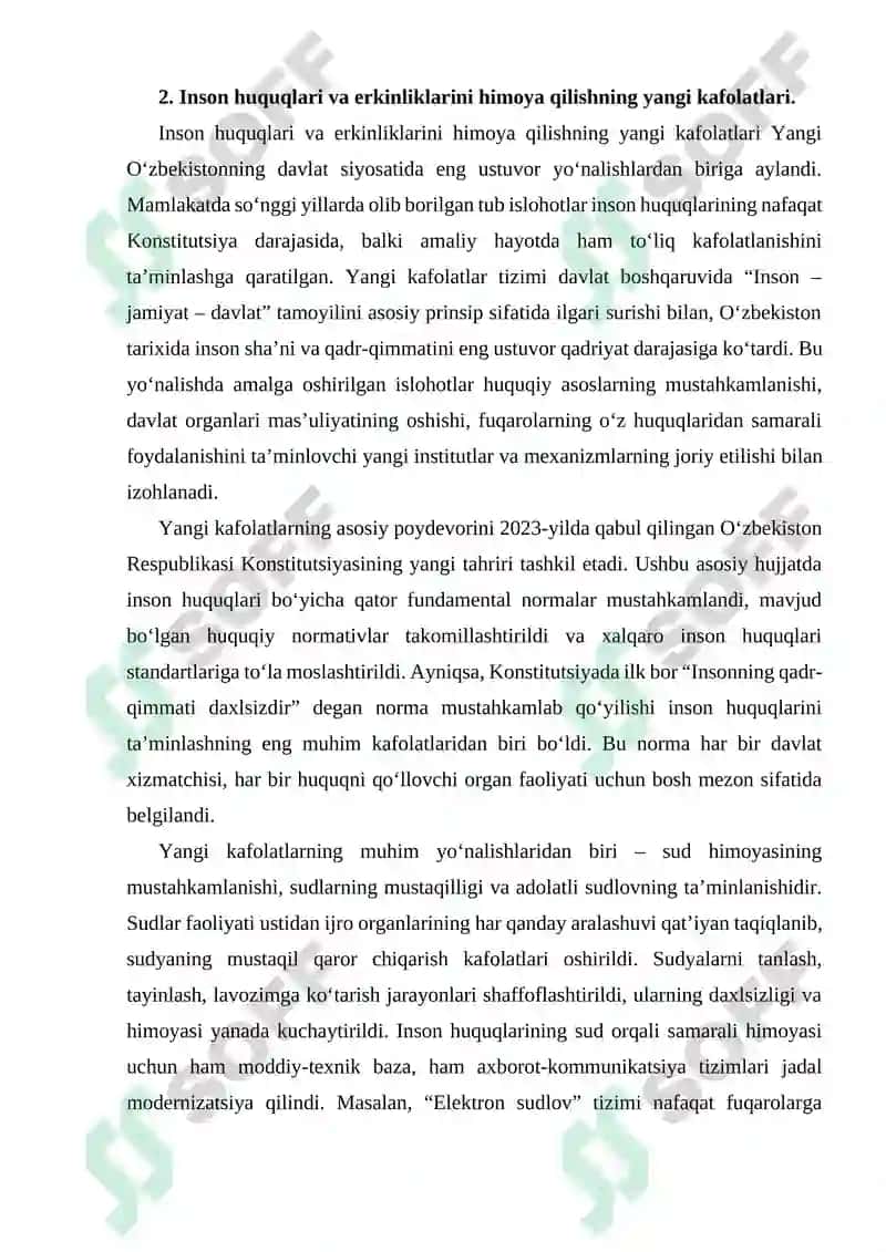 YANGI O‘ZBEKISTONDA INSON HUQUQLARI VA ERKINLIKLARI KAFOLATINING YARATILISHI.docx 8
