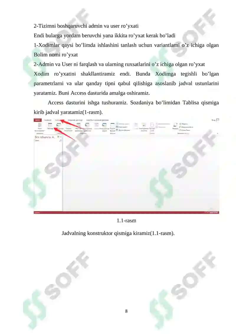 Tashkilot xodimlari ma'lumotlarini jamlovchi tizim 8