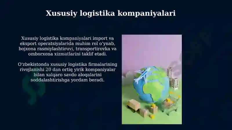 Respublikamizda faoliyat yurituvchi logistika tashkilotlari 8
