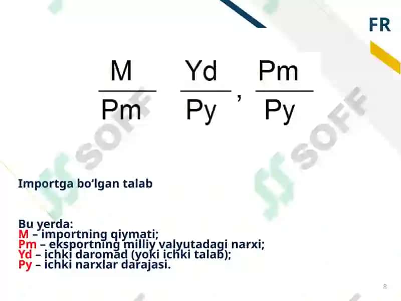 TO‘LOV BALANSINING IQTISODIY TAHLILI 8