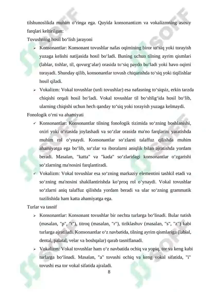 Ona tili va oʻqish savodxonligi va uni oʻqitish metodikasi 8