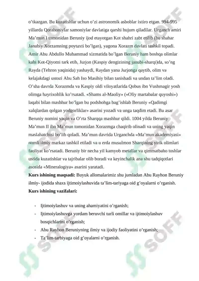 Abu Rayhon Beruniy ilmiy ijodida shaxs ijtimoiylashuvida ta’lim – tarbiyaga oid g’oyalar 8