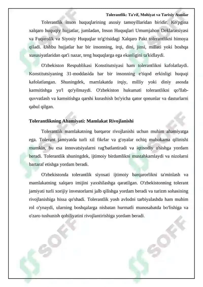 Tolerantlik: Ta'rif, Mohiyat va Tarixiy Asoslar 8