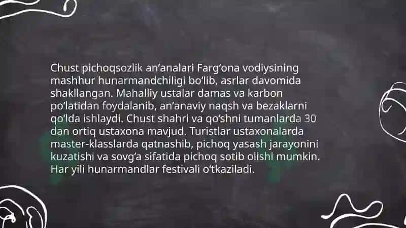 Fargʻona mintaqasi turistik resurslari 8