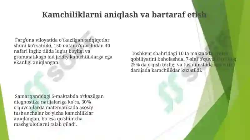 Ta'lim Diagnostikasi 8