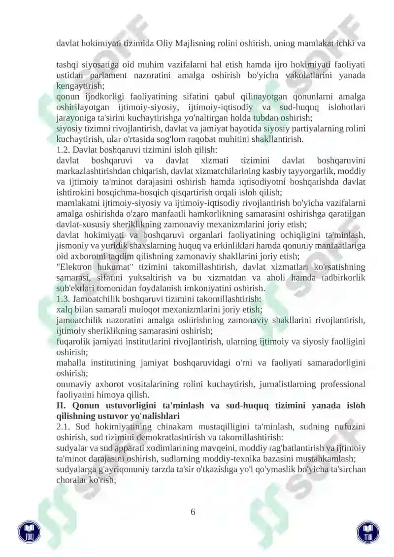 Oʼzbekiston Respublikasining Xarakatlar strategiyasi: makroiqtisodiy barqarorlik va investitsion faollik 8