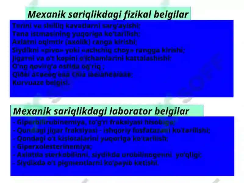 Mexanik sariqlik 8