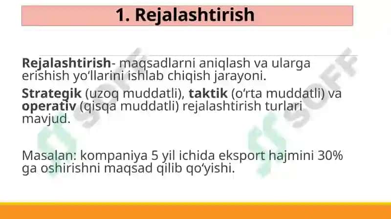 Menejmentning nazariyasoslari 8