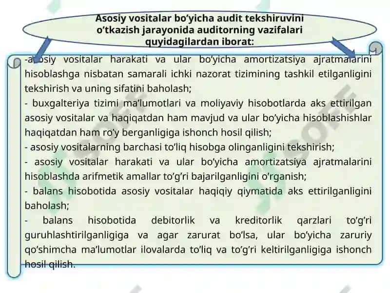 Ta’minot jarayoni auditini tashkil qilish 8