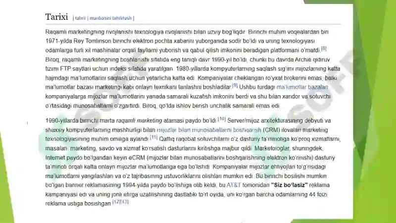 Raqamli elektron biznes bozori va elektron marketing 8