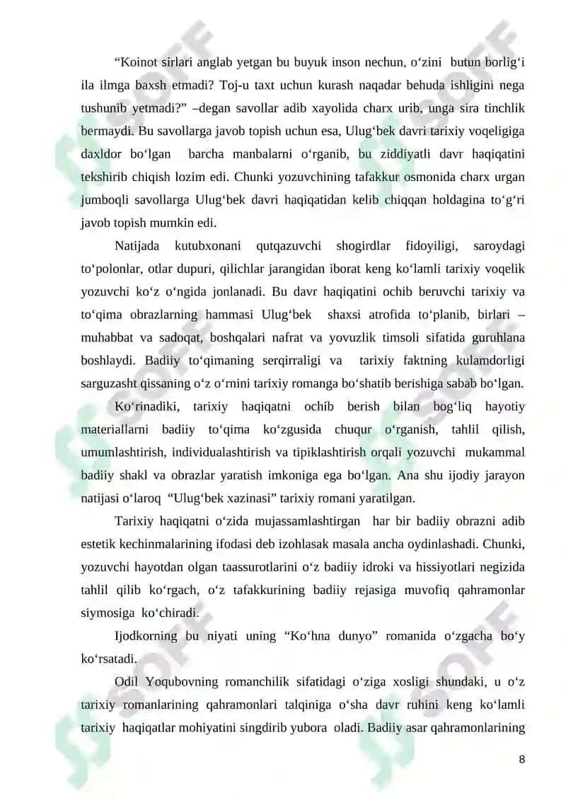 "Yozuvchi g‘oyasi va badiiy obraz" 8
