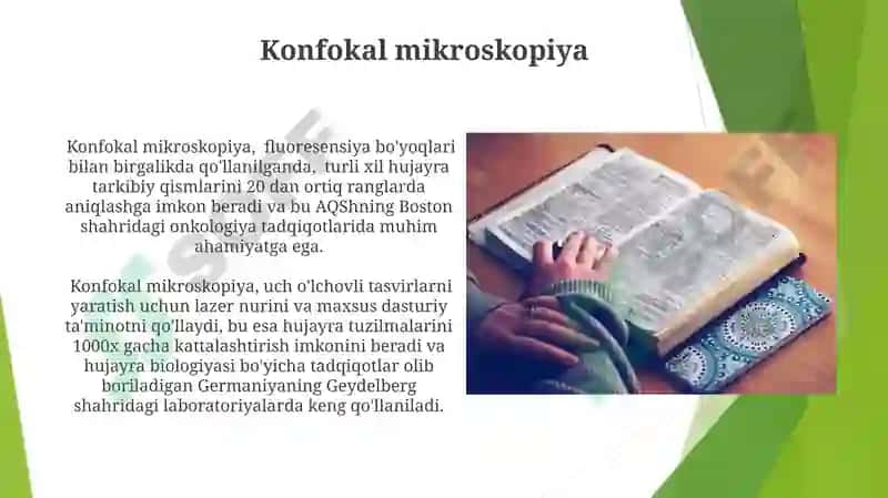 Gistologiya fanida qoʻllaniladigan oʻrganish usullari 8