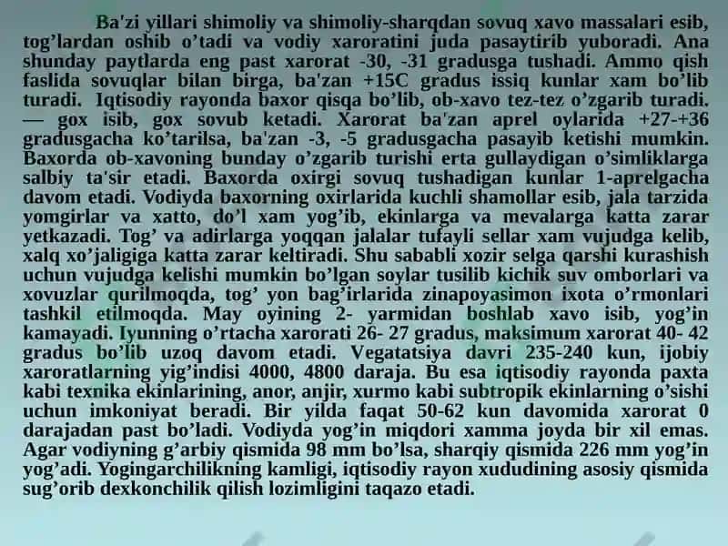 Farg’ona iqtisodi rayonigеografiyasi 8