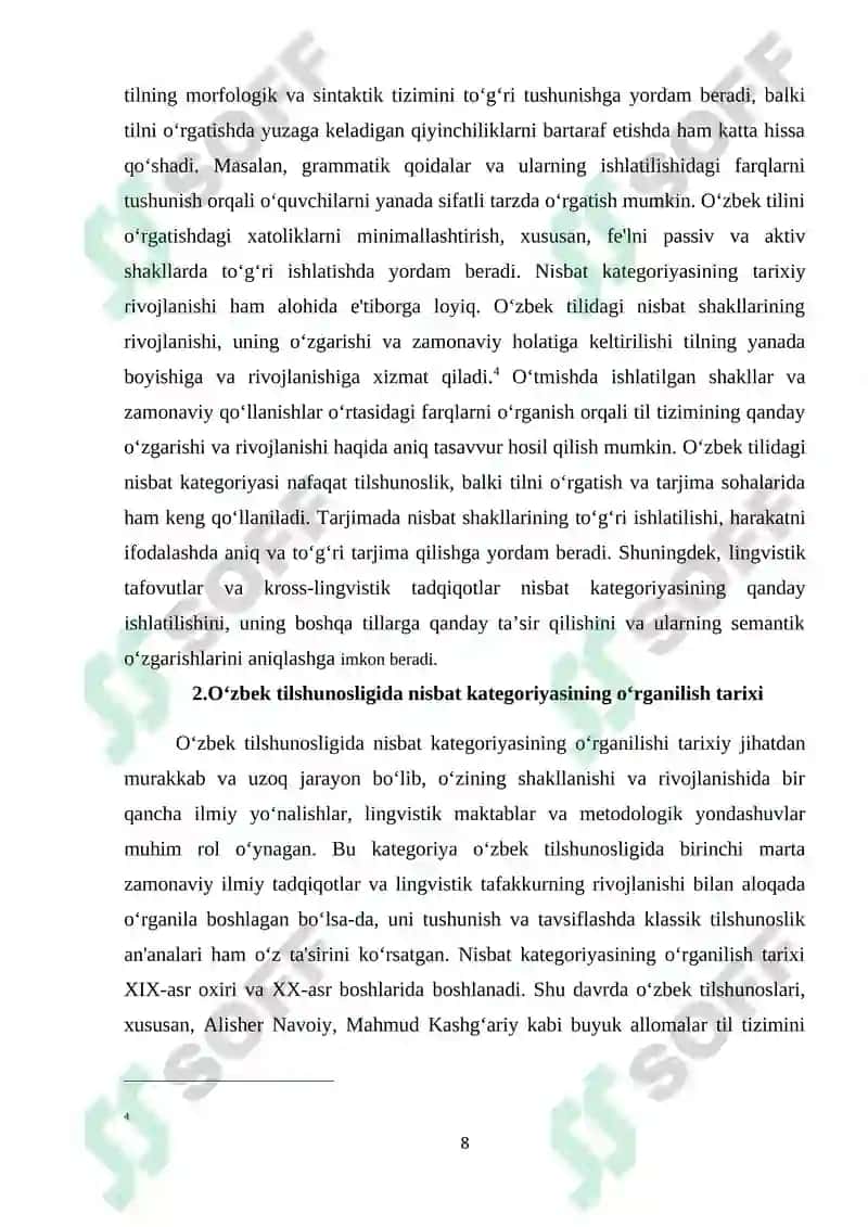 nisbat kategoriyasining oʻrganilishi 8