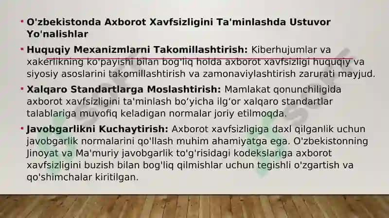Media va axborot madaniyatining huquqiy asoslari 8